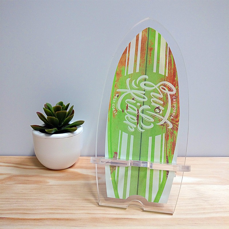 Surf Rider Kiwi – Support de Téléphone Plexiglas