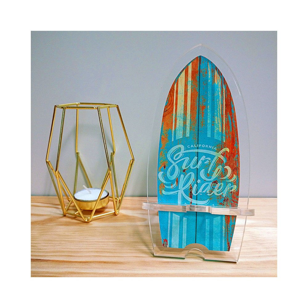 Support Téléphone Surf Rider Bleu Ciel