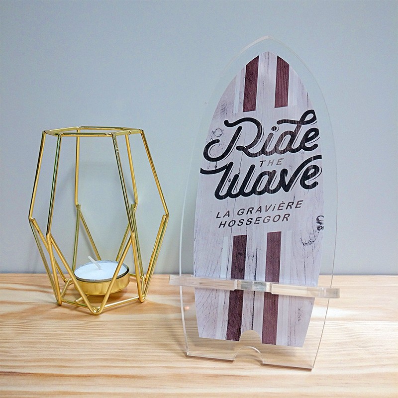 Surf Ride the Wave Hossegor – Support de Téléphone Plexiglas