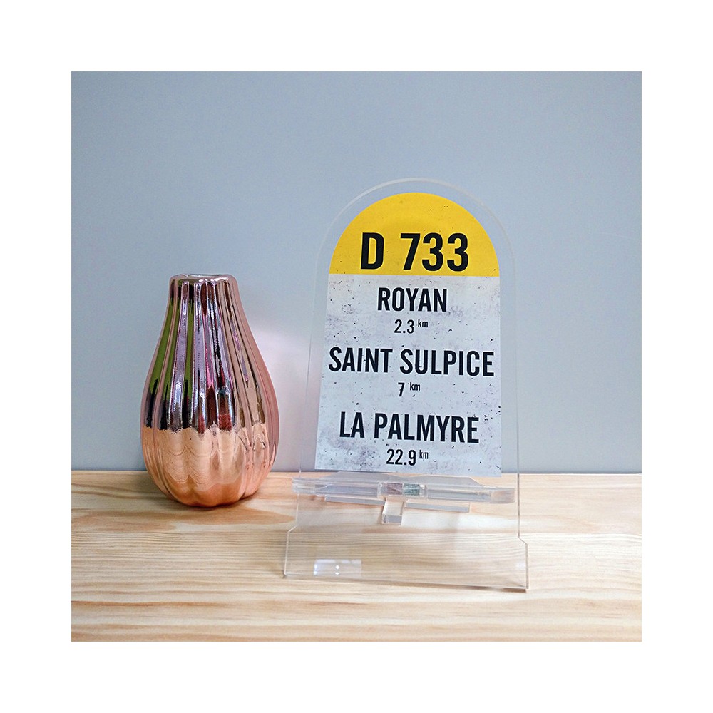 Borne Charente Maritime D733 – Support de Téléphone Plexiglas