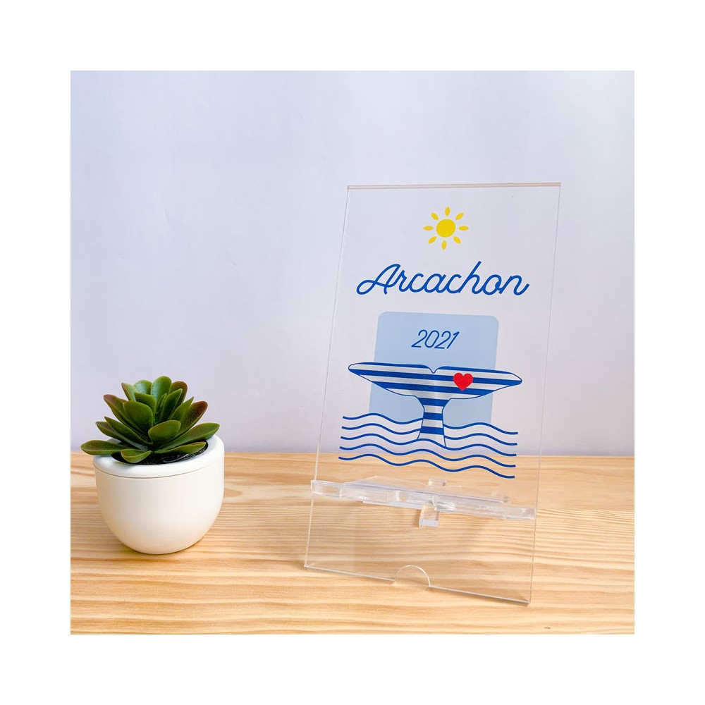 Support de Téléphone Plexiglas – Arcachon Baleine 2021
