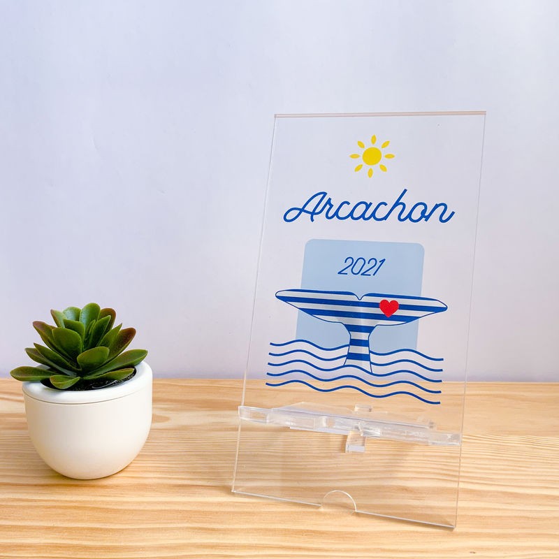 Support de Téléphone Plexiglas – Arcachon Baleine 2021