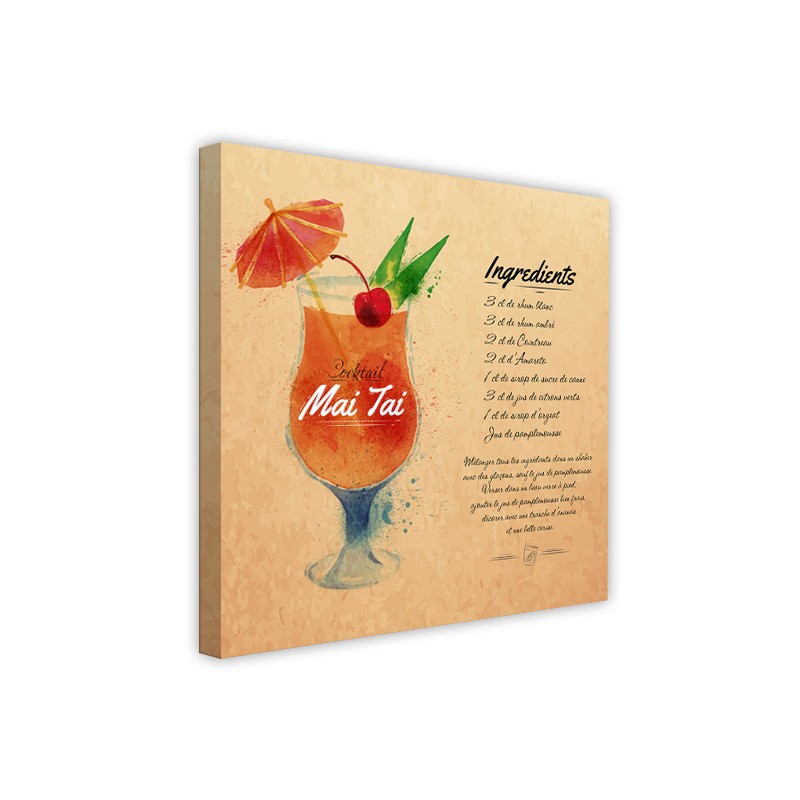 Tableau Toile Cocktail Mai Tai Recette