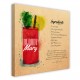 Tableau Toile Cocktail Aquarelle Bloody Mary