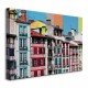 Tableau Toile Bayonne Maisons Pop'Art