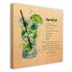 Tableau Toile Cocktail Mojito