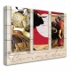 Tableau Toile Corrida Montage Fond Bois