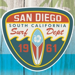 Tableau Toile San Diego Beach