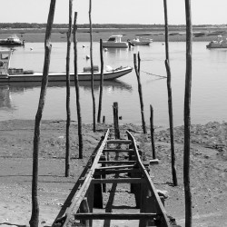 Tableau Toile Bassin d'Arcachon Ponton Ostréicole