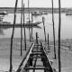 Tableau Toile Bassin d'Arcachon Ponton Ostréicole