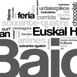 tableau toile mots basques et français