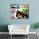 tableau-toile-mosaique-paysage-landais