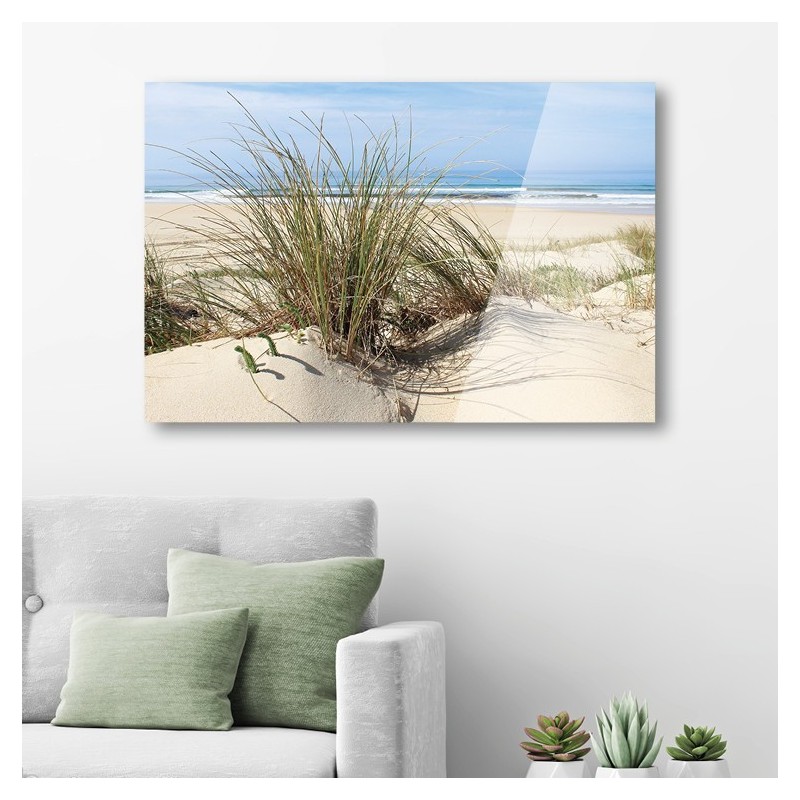 tableau-toile-sud-ouest-dune-et-oyats-côte-atlantique