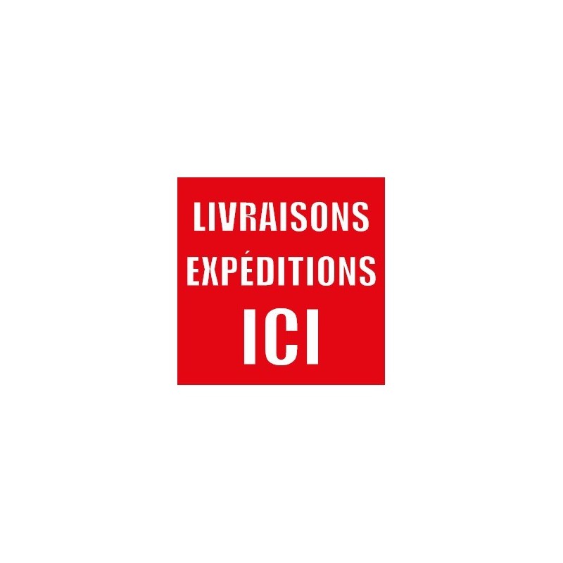 Sticker Livraisons Expéditions - Marquage au Sol