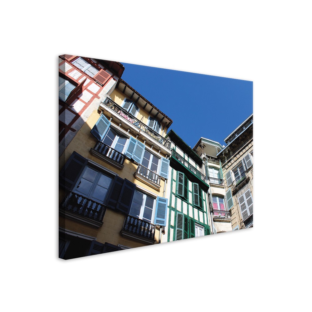 Tableau Toile Maisons Ville de Bayonne