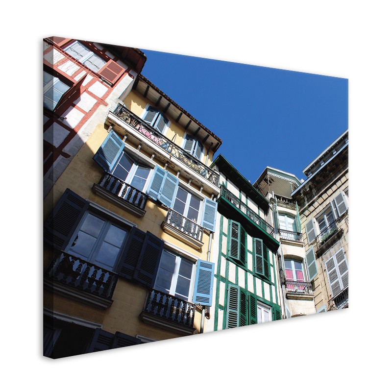 Tableau Toile Maisons Ville de Bayonne