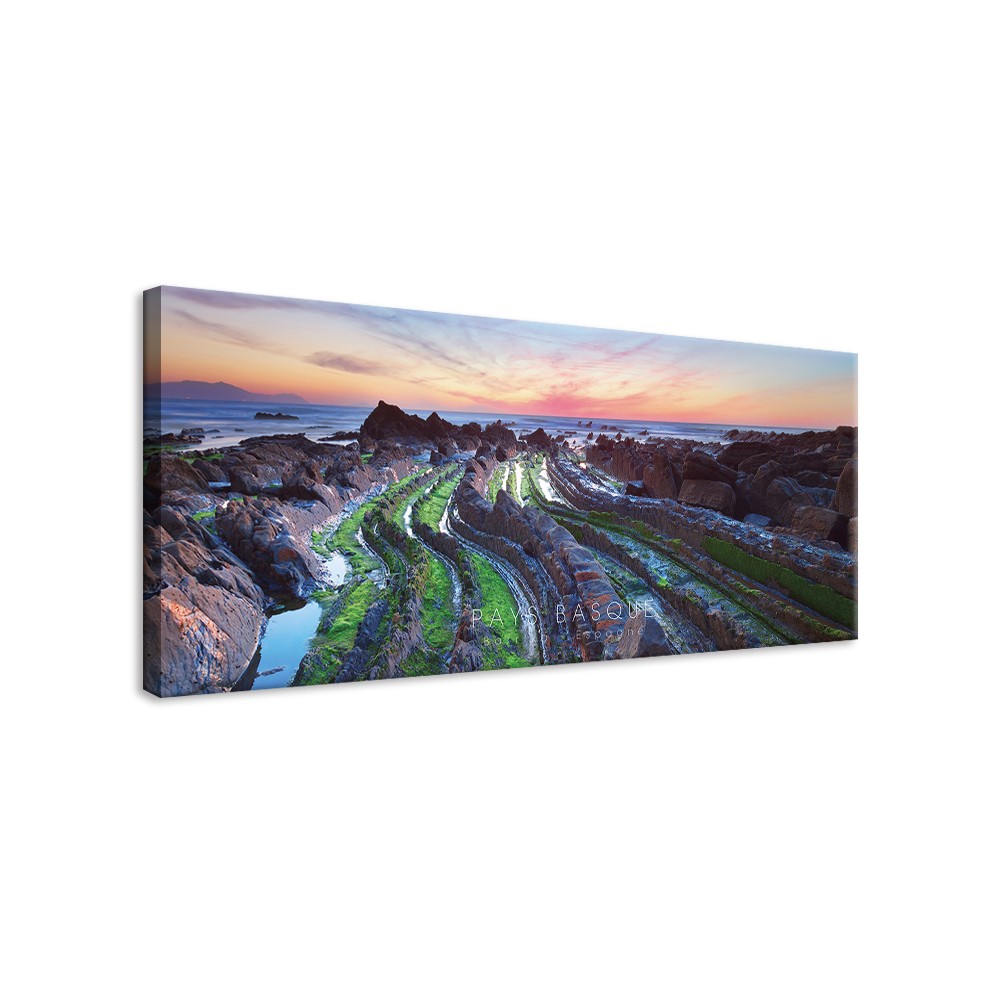 Tableau Toile Falaises de Barrika Pays Basque