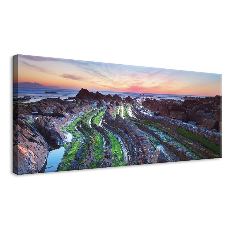 Tableau Toile Falaises de Barrika Pays Basque